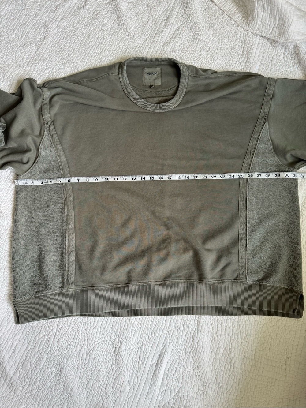 Aerie Women’s Olive Crewneck Oversized Sweatshirt, XXL - Picture 5 of 7